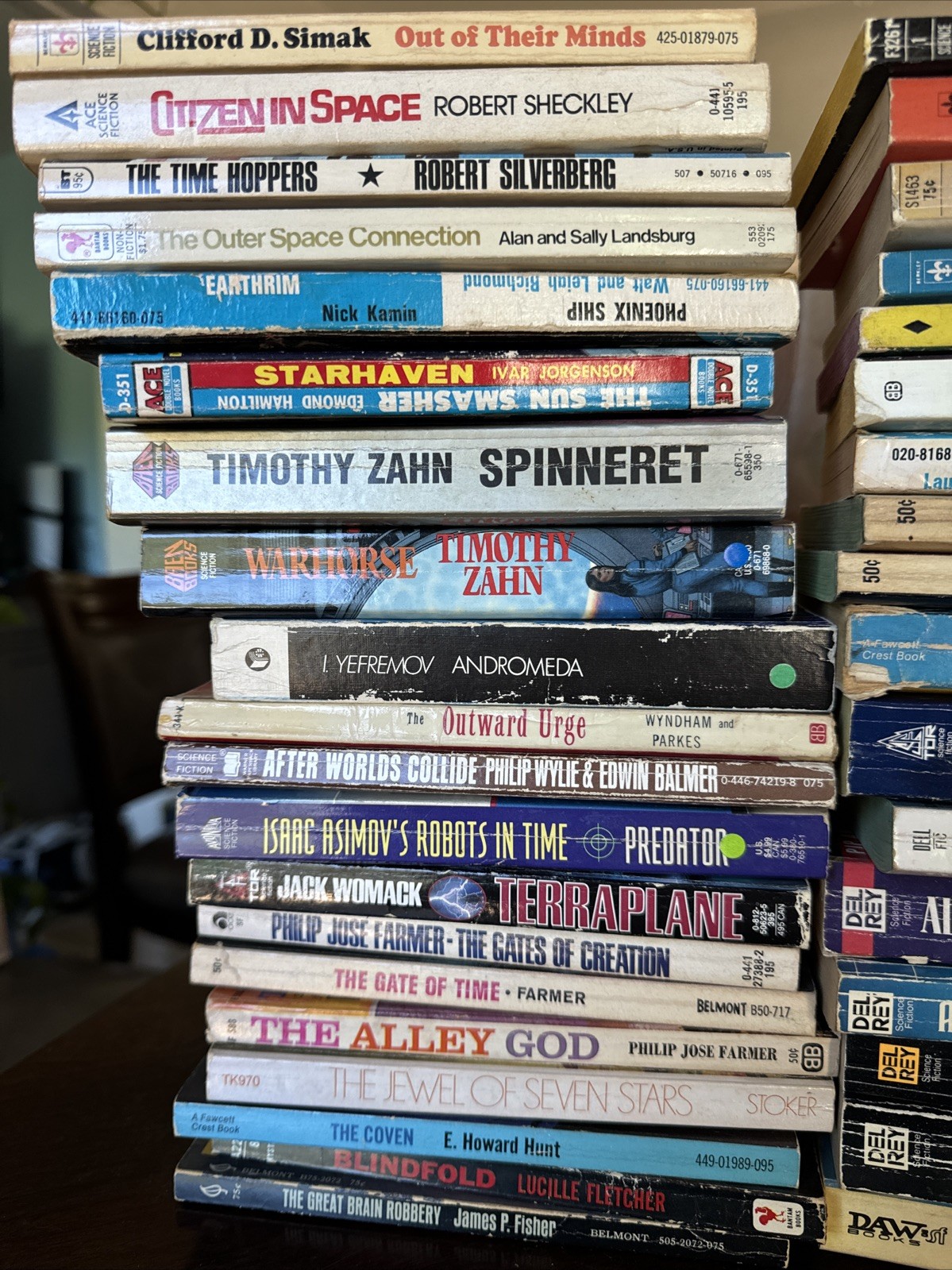 Vintage Sci Fi Paperback Books Lot of 73 Science Fiction Fantasy