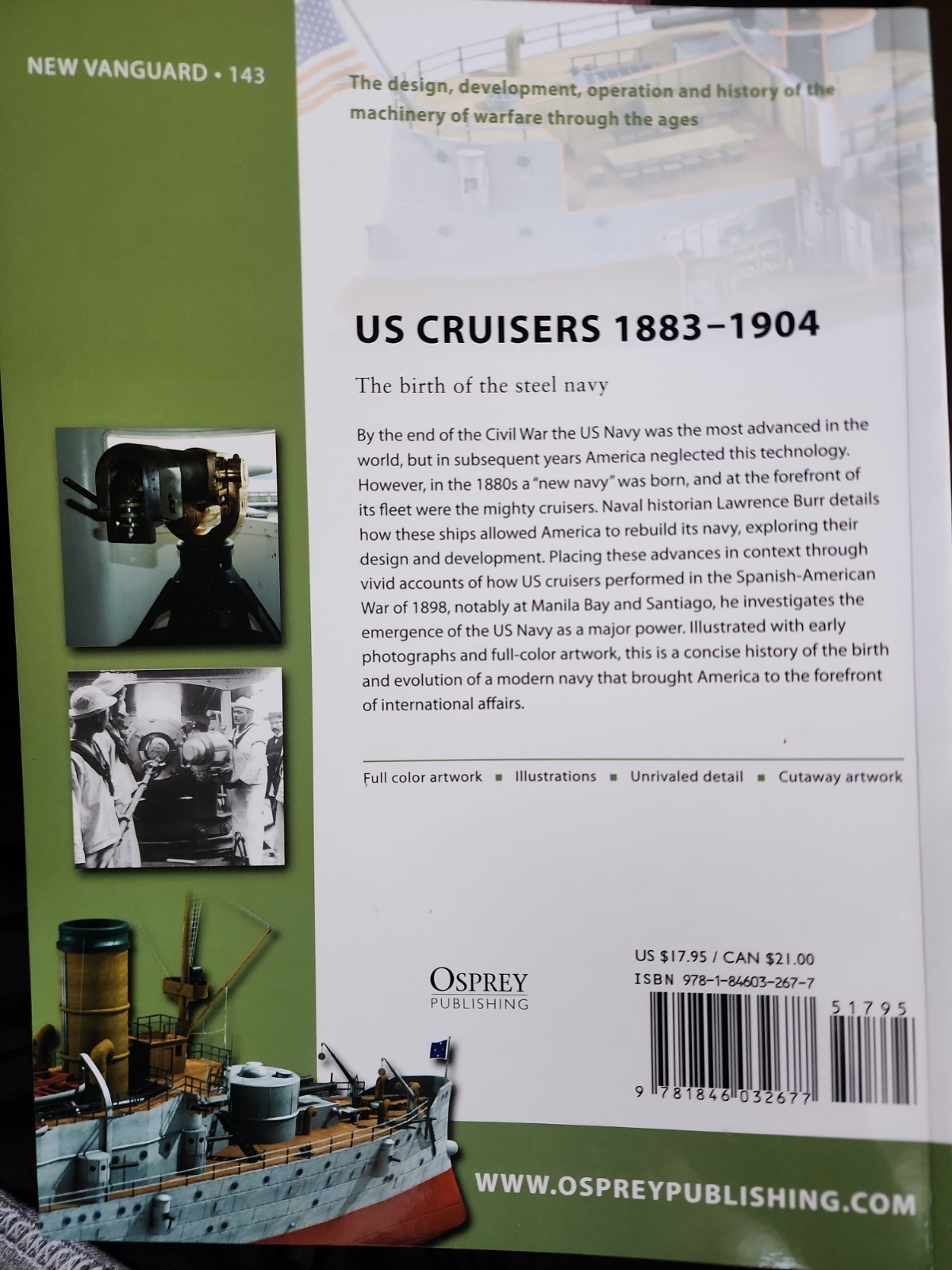 US Cruisers 1883-1904 : The Birth of the Steel Navy by Lawrence Burr (2008,…
