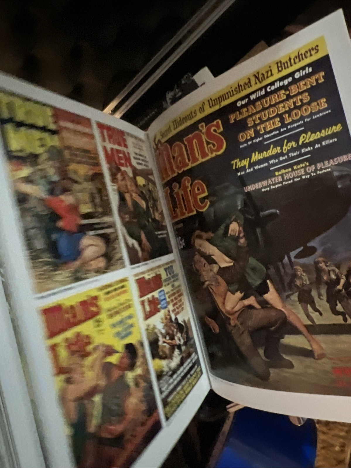 Men’s Adventure Magazines Pre-owned 2008 Taschen HC Book Max Allan Collins 350pg