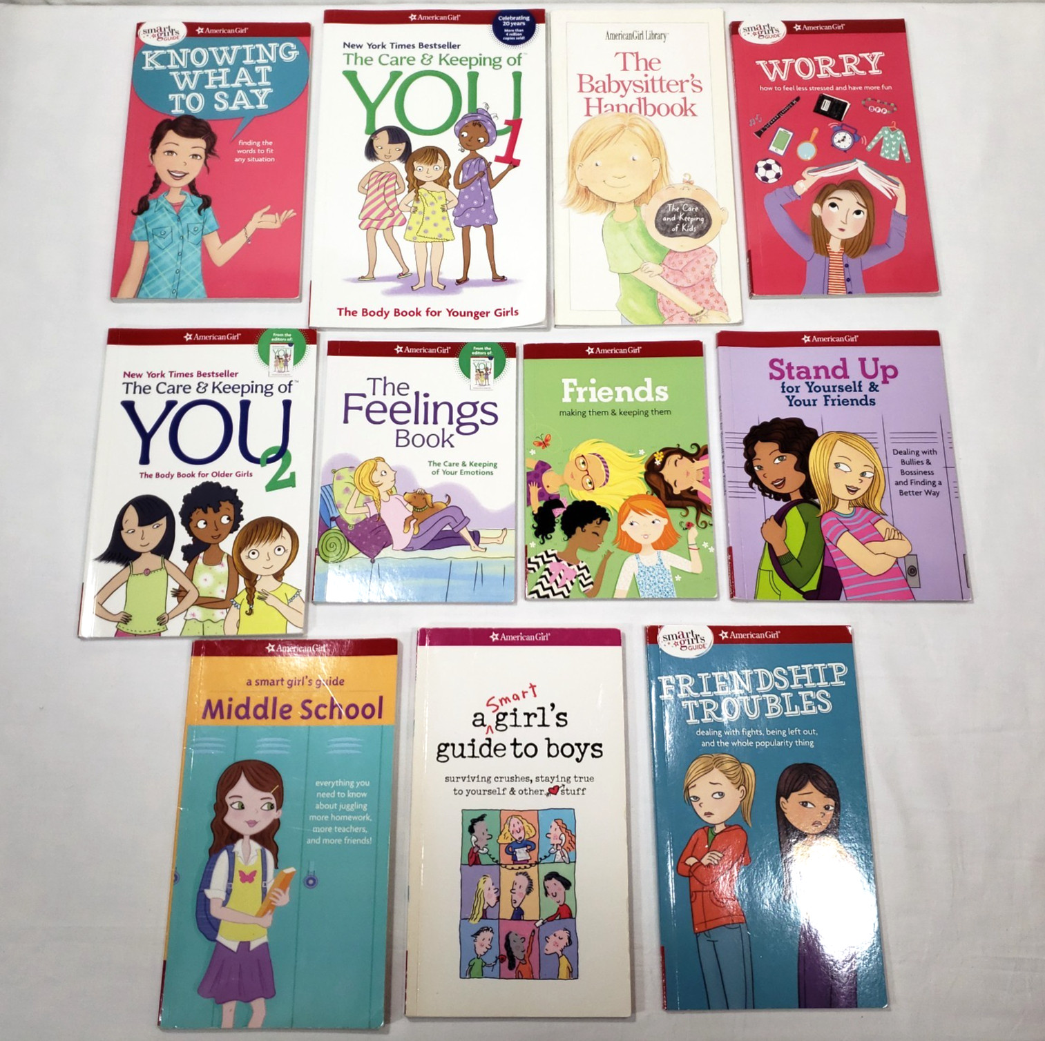American Girl Books Lot Of 11 Smart Girls Guide Care And Keeping Nonfiction Set