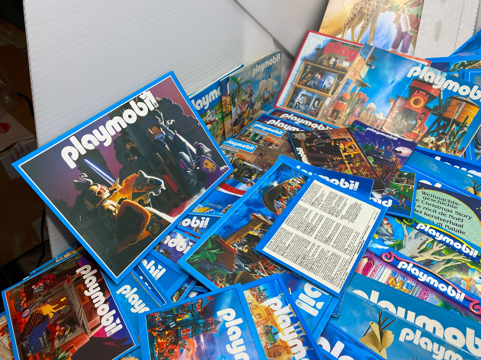 Huge lot of 1990s & 2000s Playmobil Flyers Mini-Catalogs Mailers Small Pamphlets