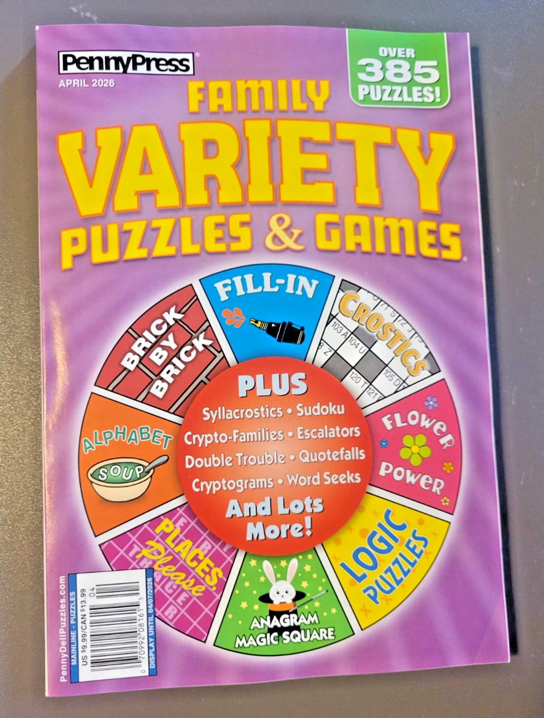 Lot of 2 Family Variety Puzzles & Games by Penny Press – Over 350 Puzzles Each!