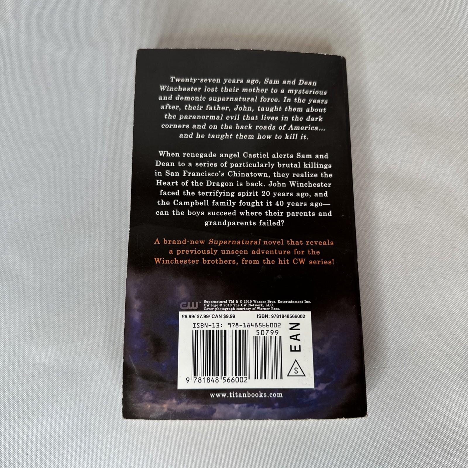 Supernatural: Heart of the Dragon by Keith R. A. DeCandido 2010 First Edition