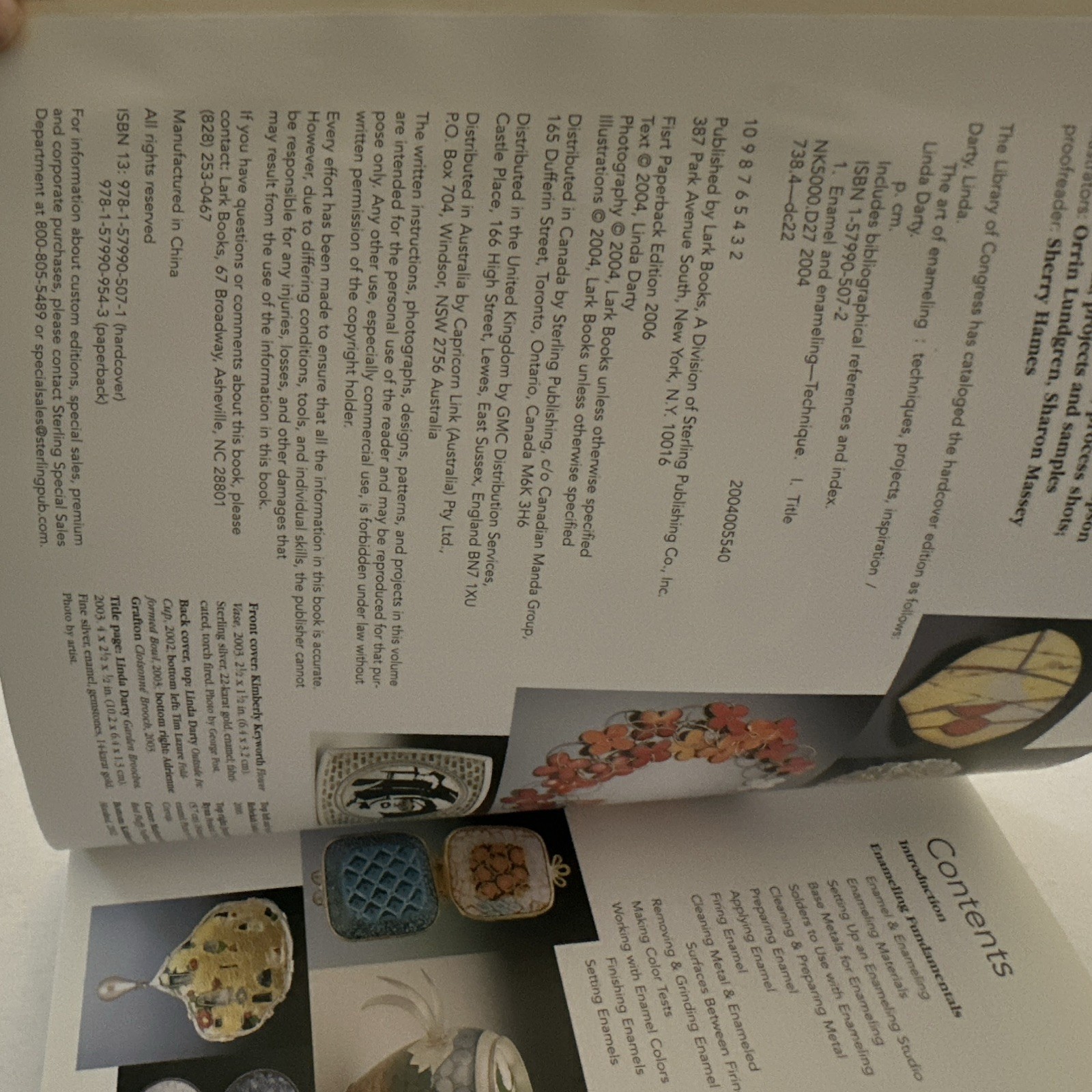 Lark Books The Art of Enameling Linda Darty Hardcover 2006 176p Illustrated