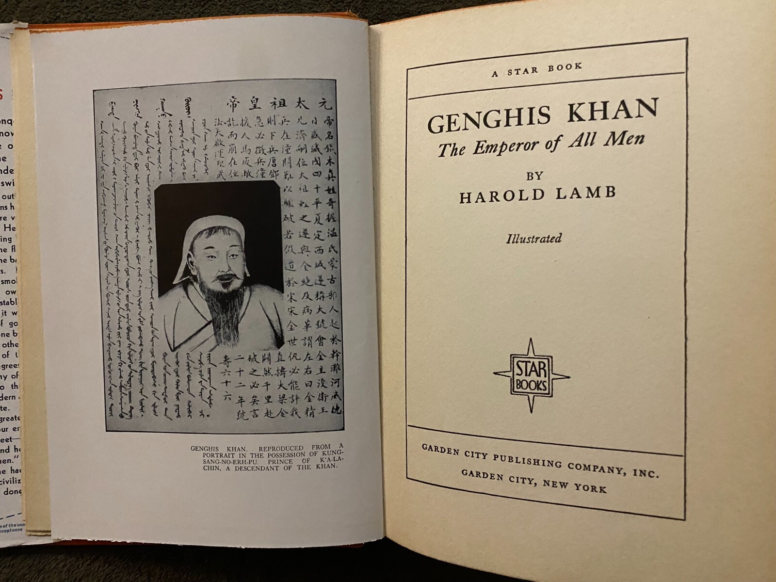 Genghis Kahn: Emperor of All Men (Harold Lamb, 1927)