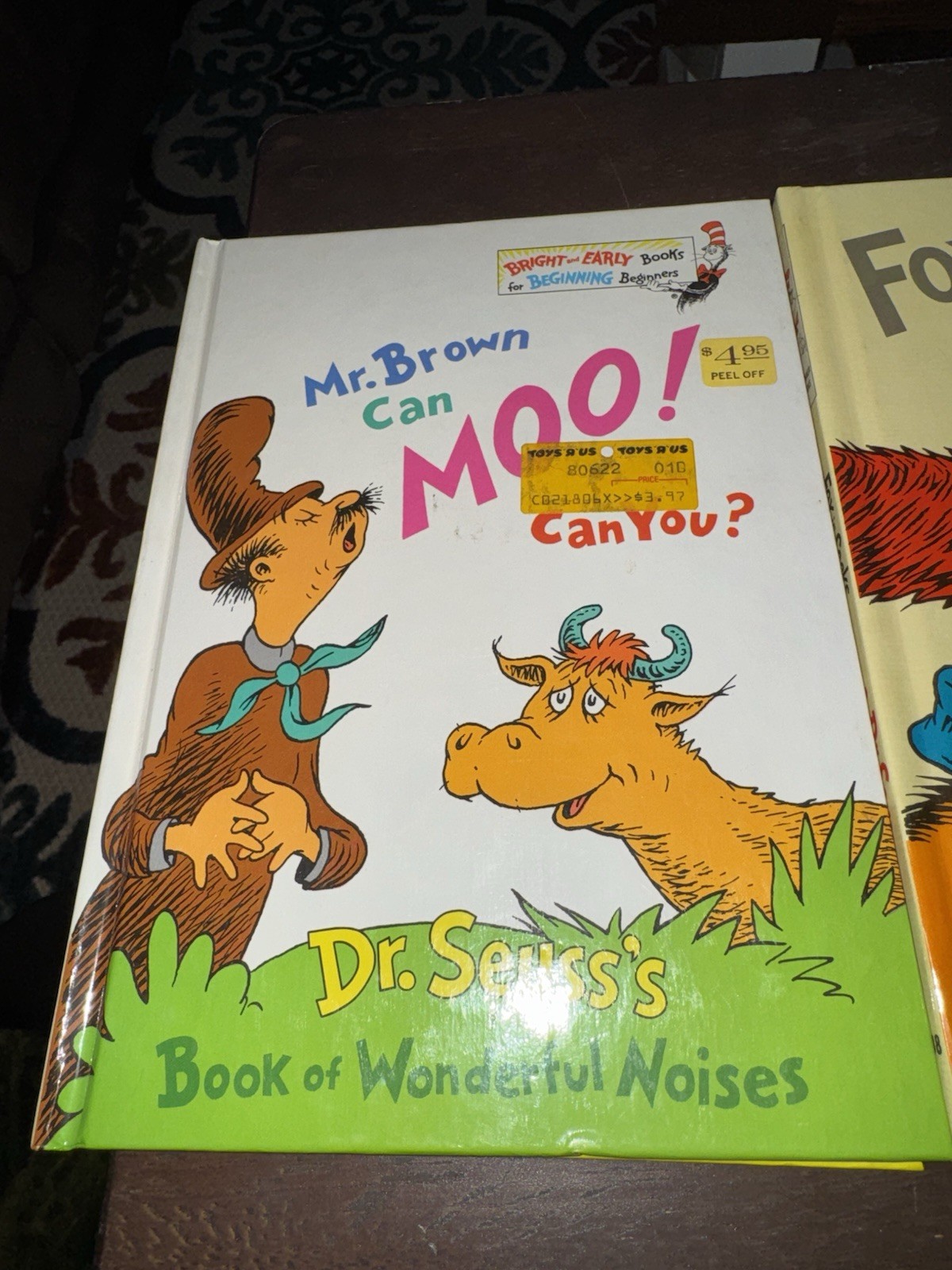 3 Vintage Hardcover Dr Suess Children’s Books Fox In Socks ABC Mr Brown Beginner
