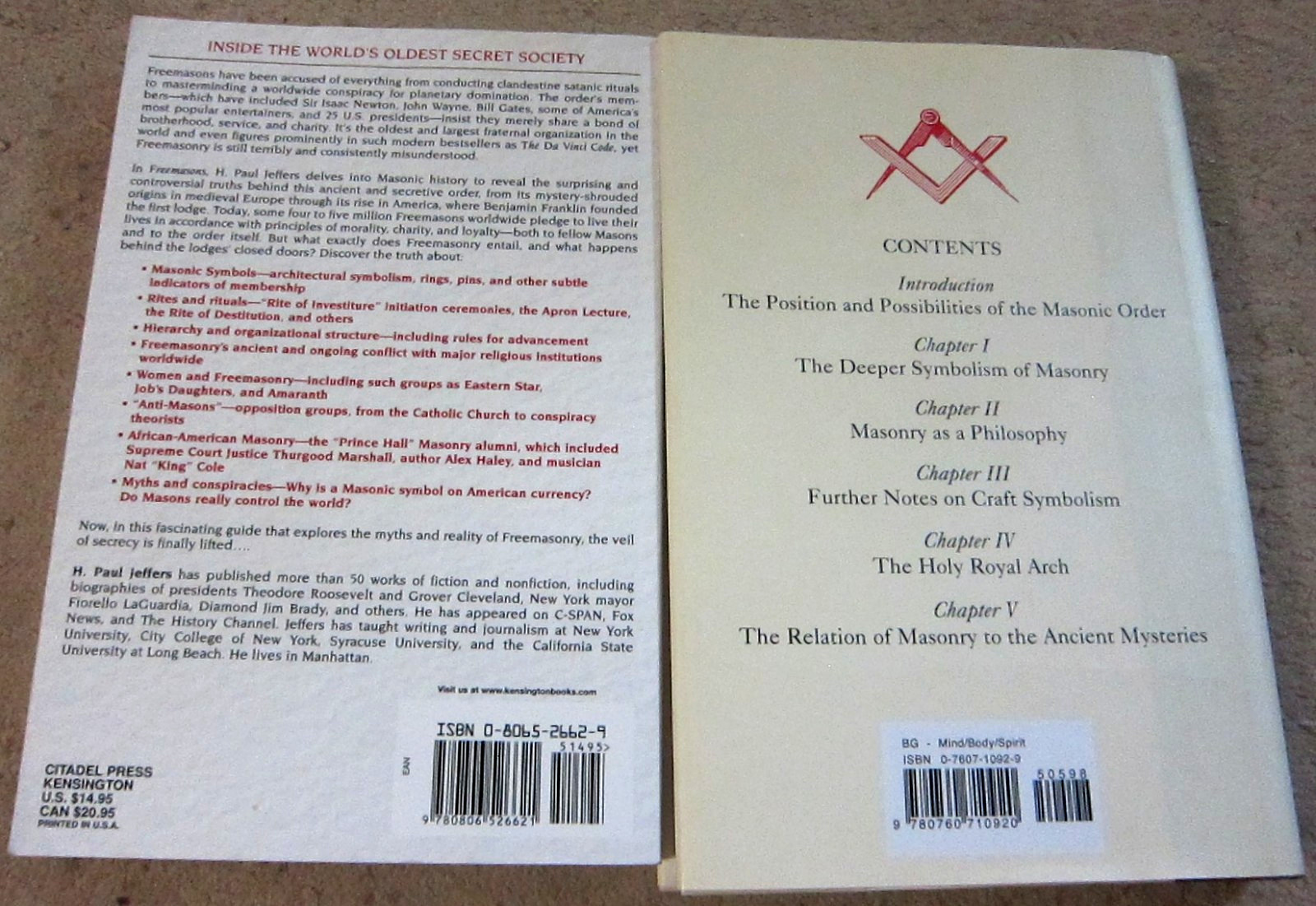 ” The Meaning of Masonry ” and ” Freemasons ” book lot …
