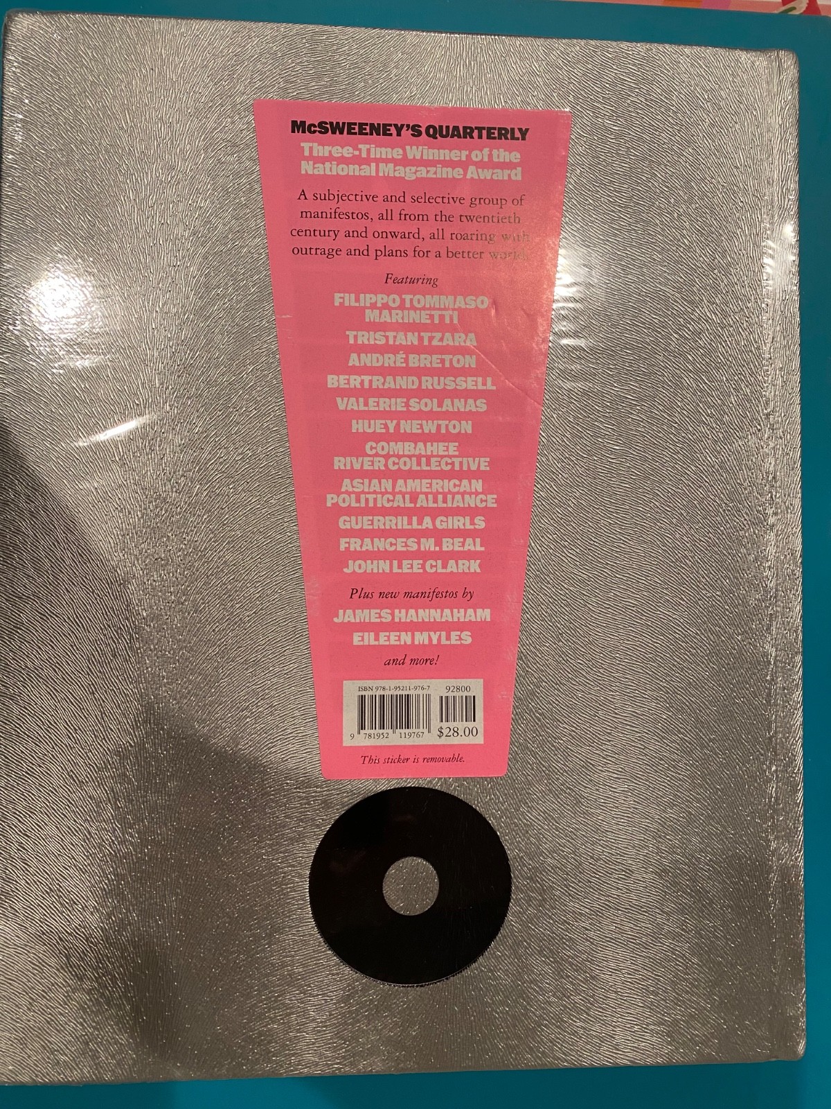 McSweeney’s Issue 73: Manifesto Quarterly Concern 2023 Sealed
