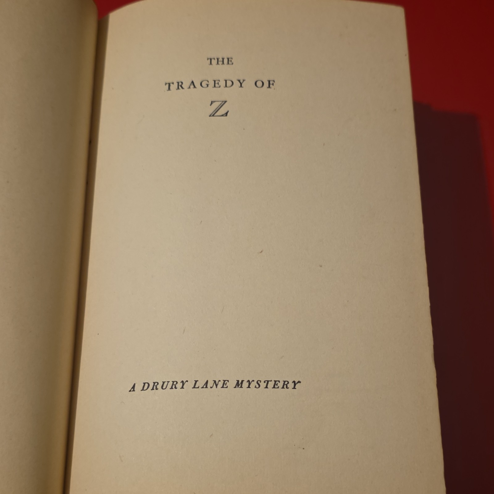 Ellery Queen The Tragedy of Z HC w/ Original Dust Jacket Grosset & Dunlap Rare