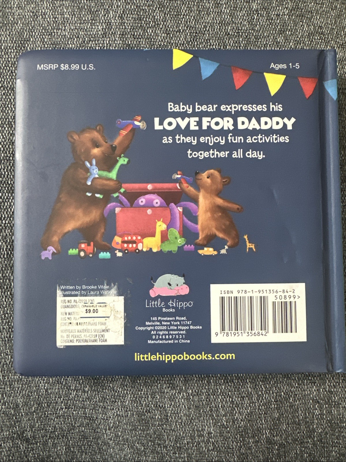 I Love You Daddy, by Brooke Vitale (2020, Children’s Board Books)