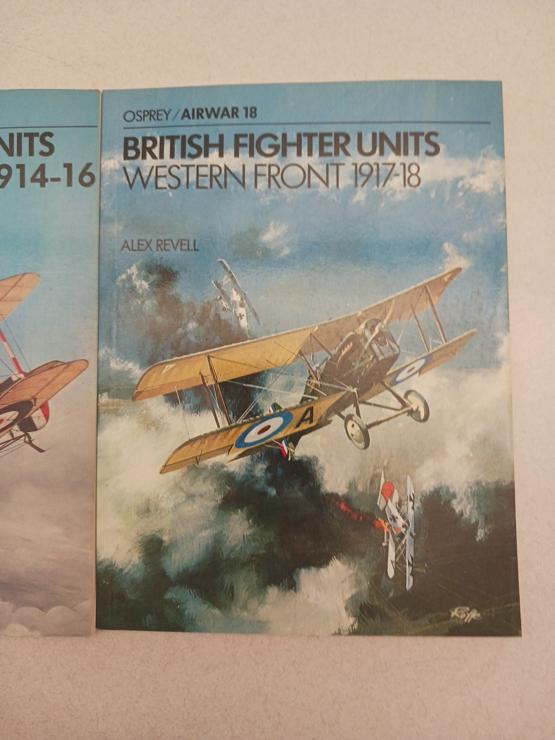 WW1 British Fighter Units: Western Front LOT of 2 (Osprey Airwar #14 #18) Revell