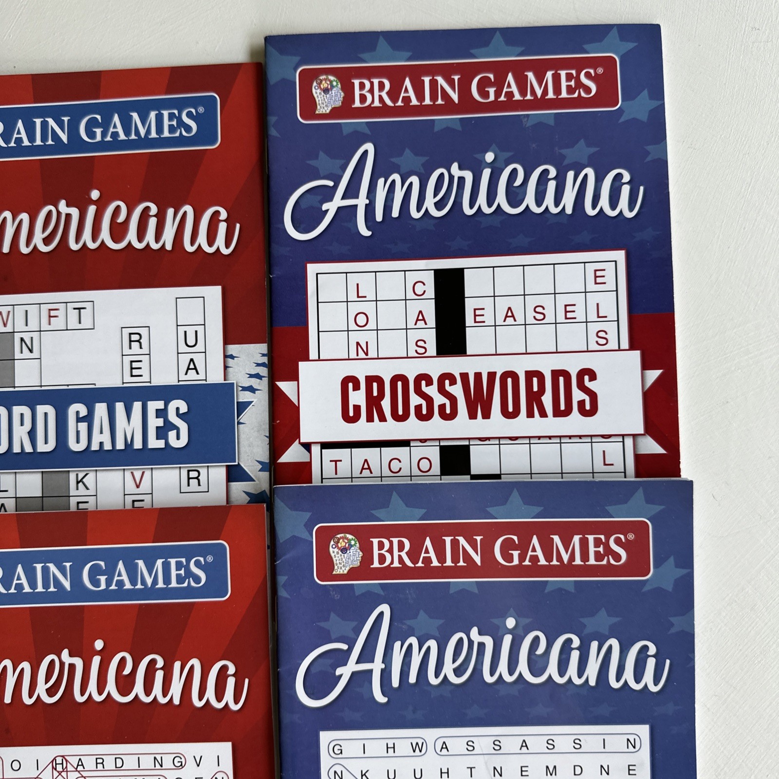 Lot of 10 Variety Puzzle Books – Crosswords, Word Find, Etc. – Dell, Kappa