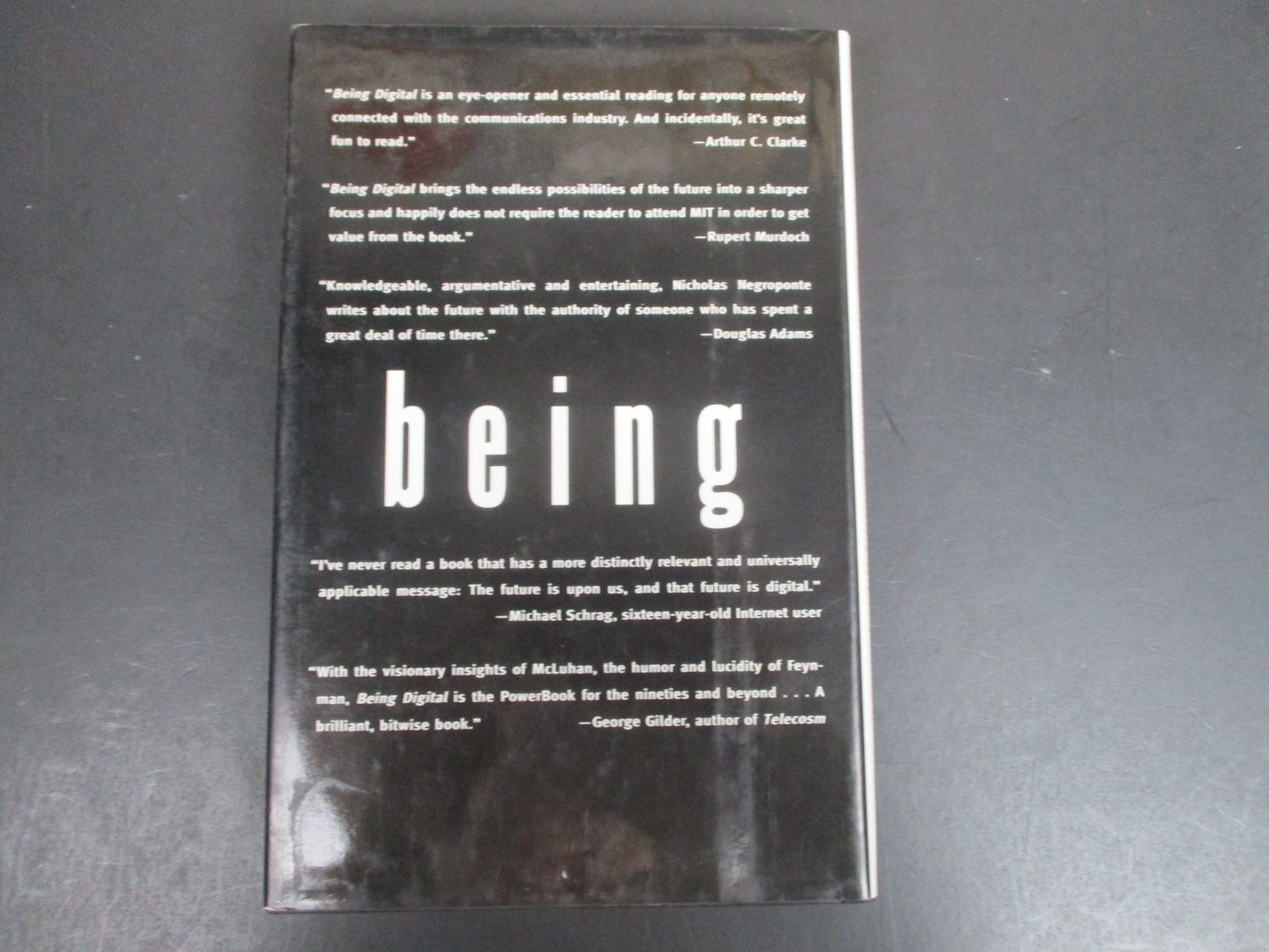 Being Digital Nicholas Negroponte 1995 First Edition Technology Media Knopf