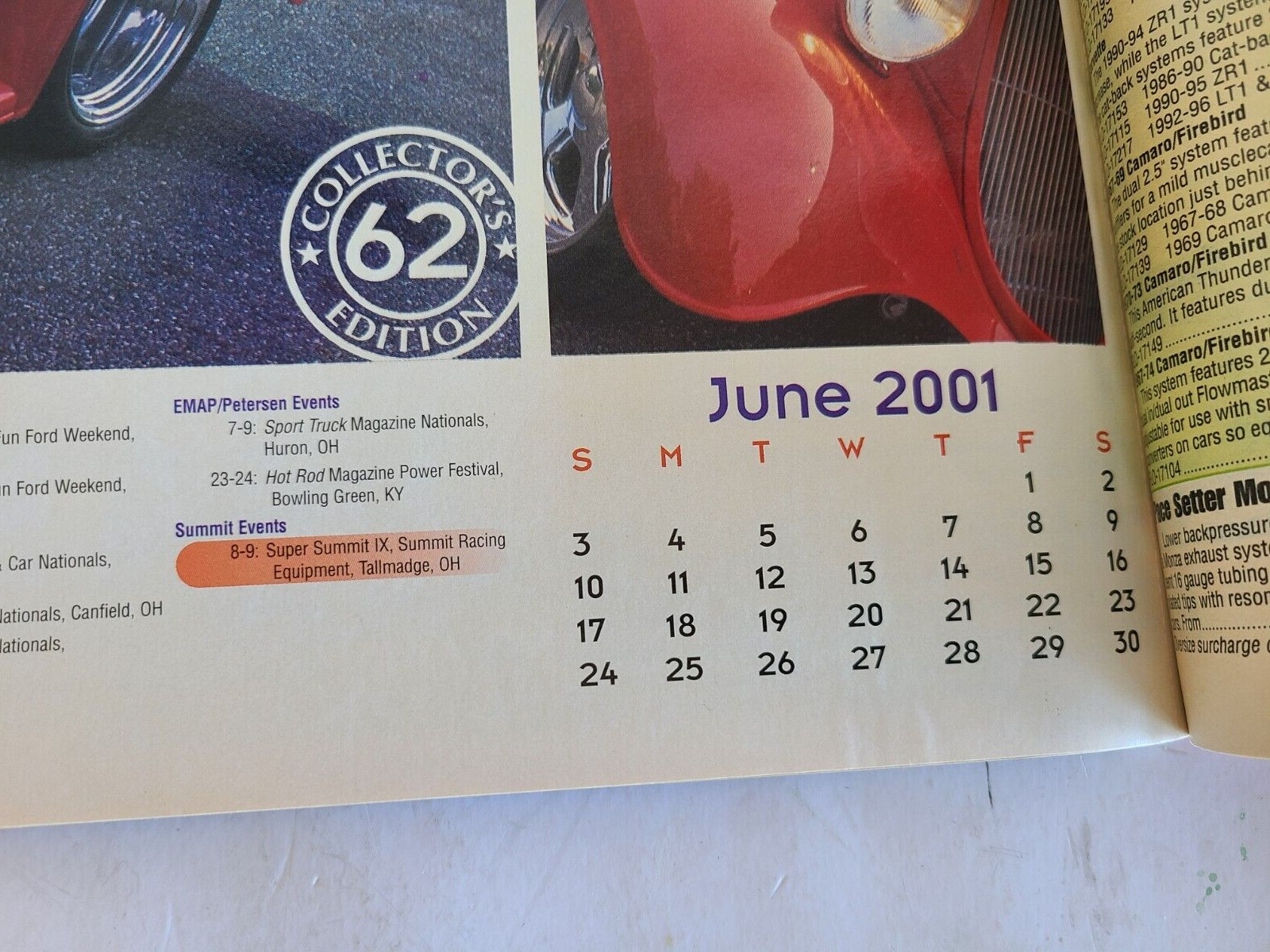 2001 Summit Racing Equipment Catalog 290 Pages ’34 Ford Centerfold New Condition