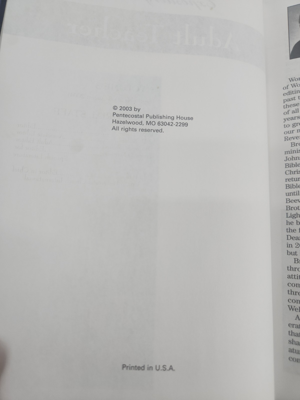 Word Aflame Adult Teacher – 2003-2004; Expository Series: Volume 3