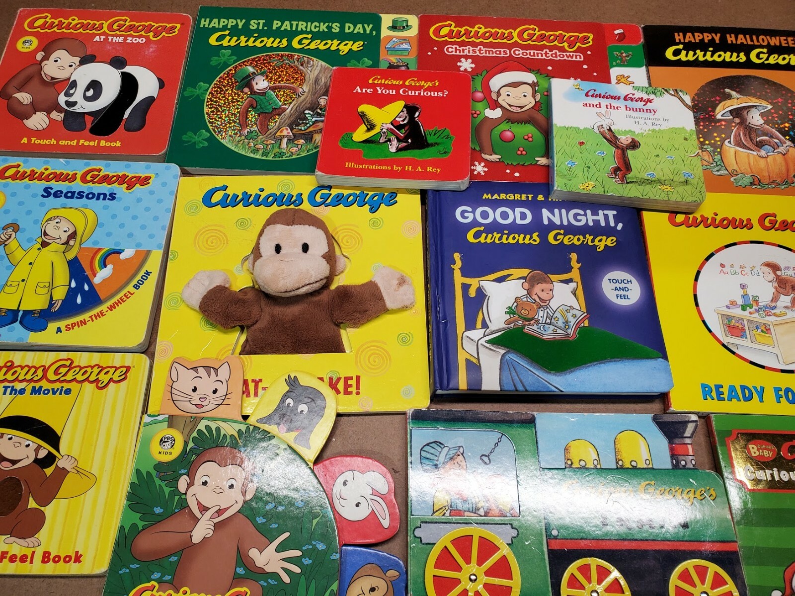 Lot of 10 CURIOUS GEORGE Board Books by Margret & H. A. Rey “Random Mix”