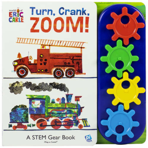 Little Gear Book Eric Carle: Turn Crank Zoom – Board book – VERY GOOD