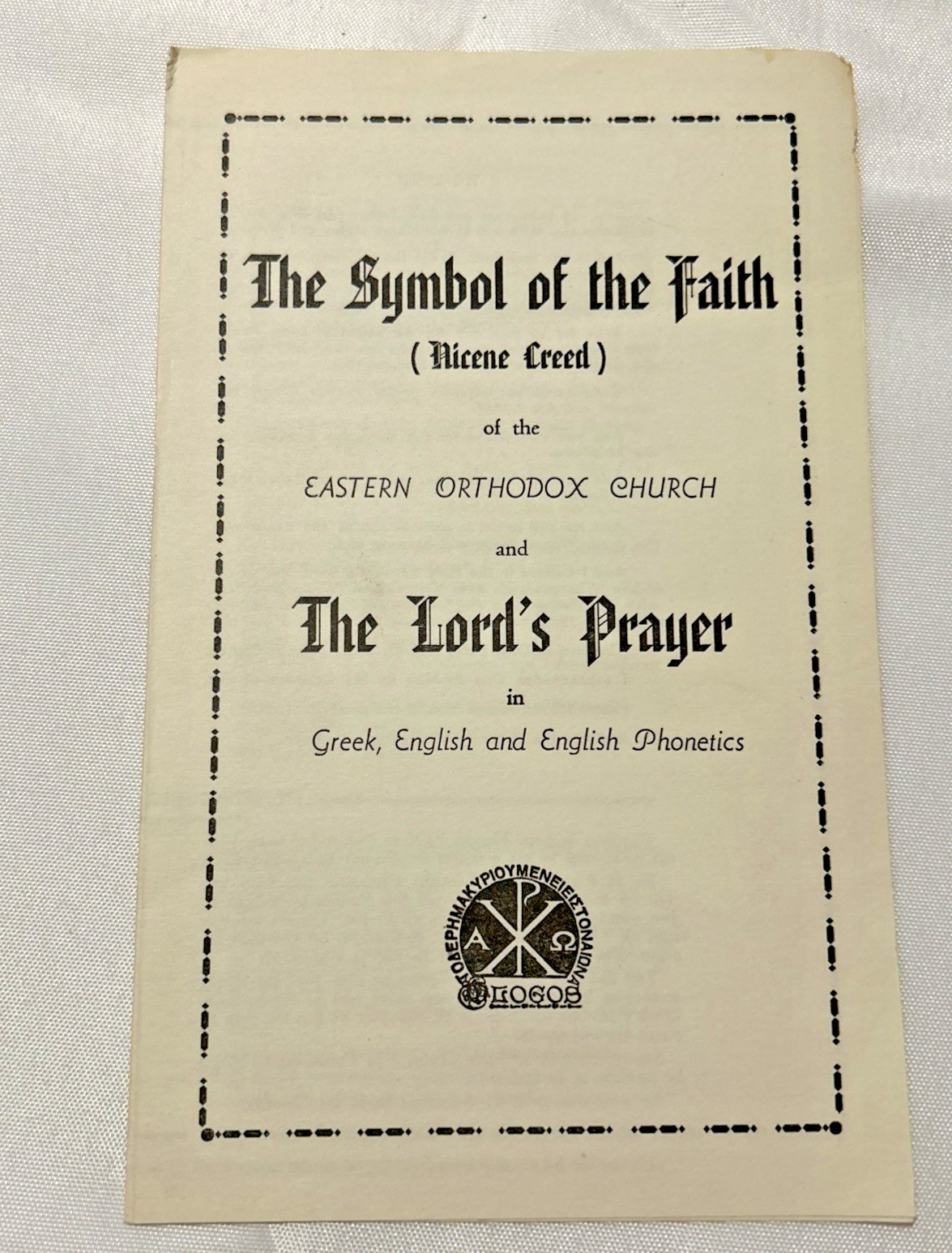 Eastern Orthodox Church ~ Lot of 4 ~ Pamphlets, Brochures ~ Vintage