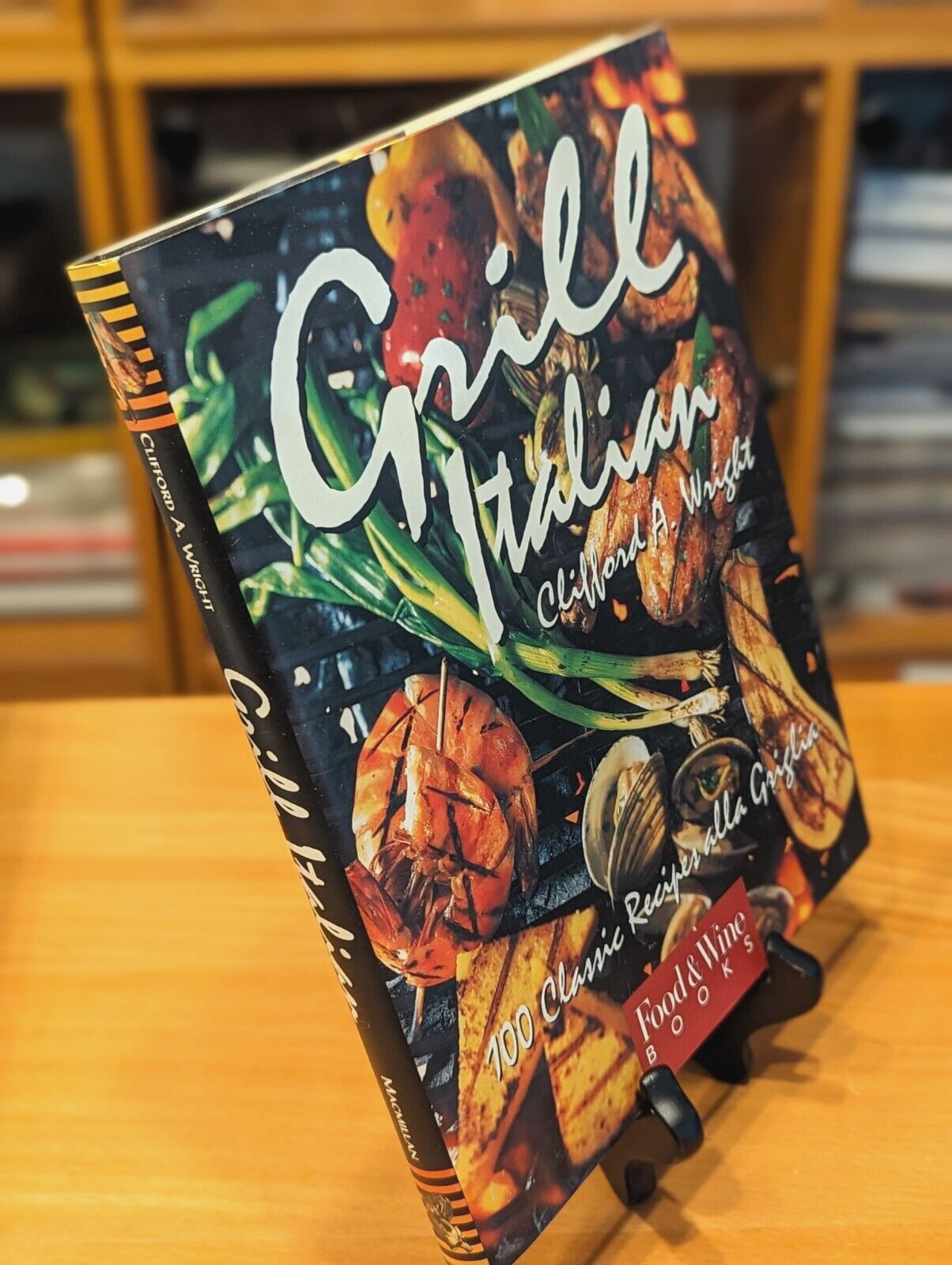 1st Ed., 1st Printing Hard Cover Grill Italian by Clifford A. Wright Food & Wine