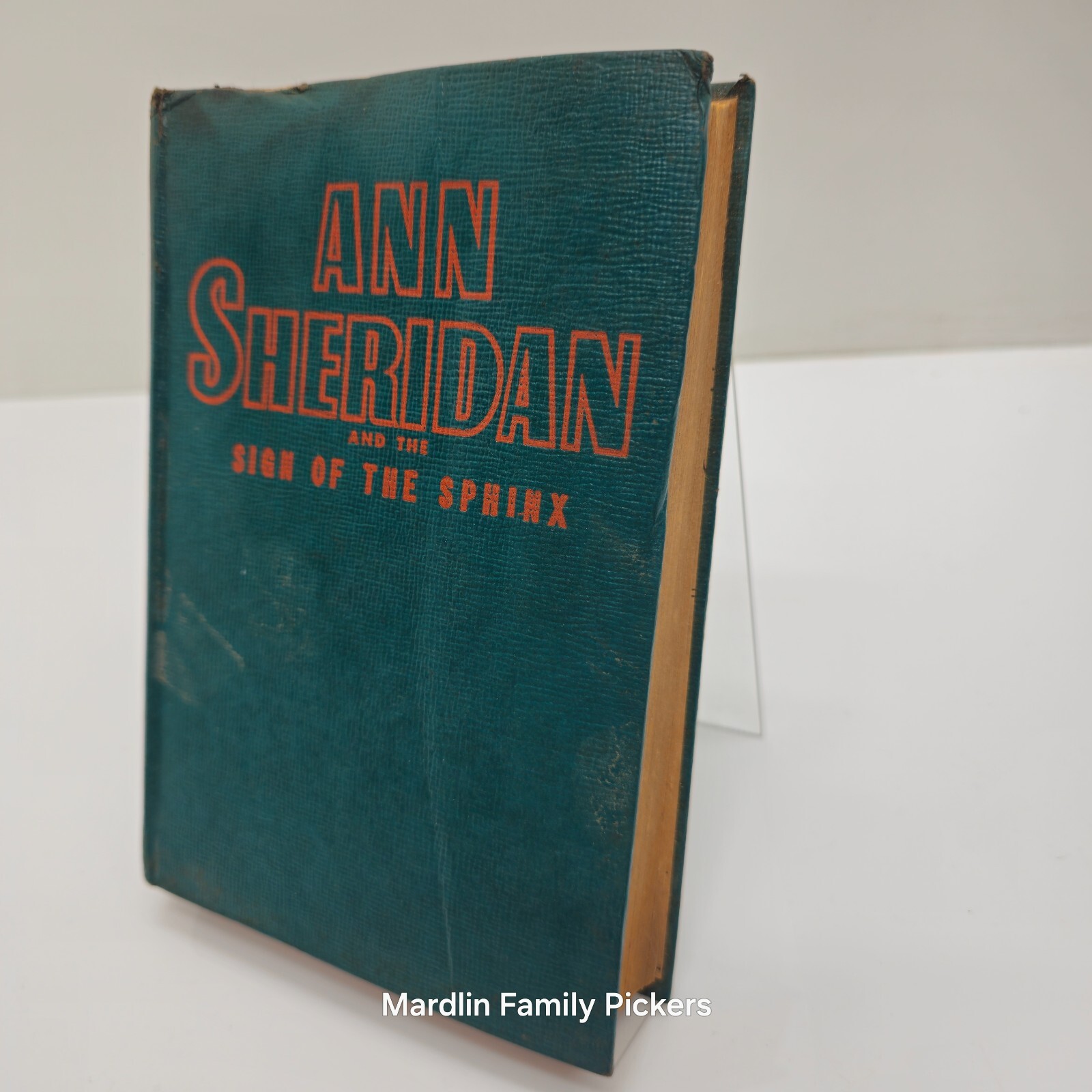 Vintage 1943 Ann Sheridan Sign of the Sphinx Heisenfelt Whitman HC Mystery Book