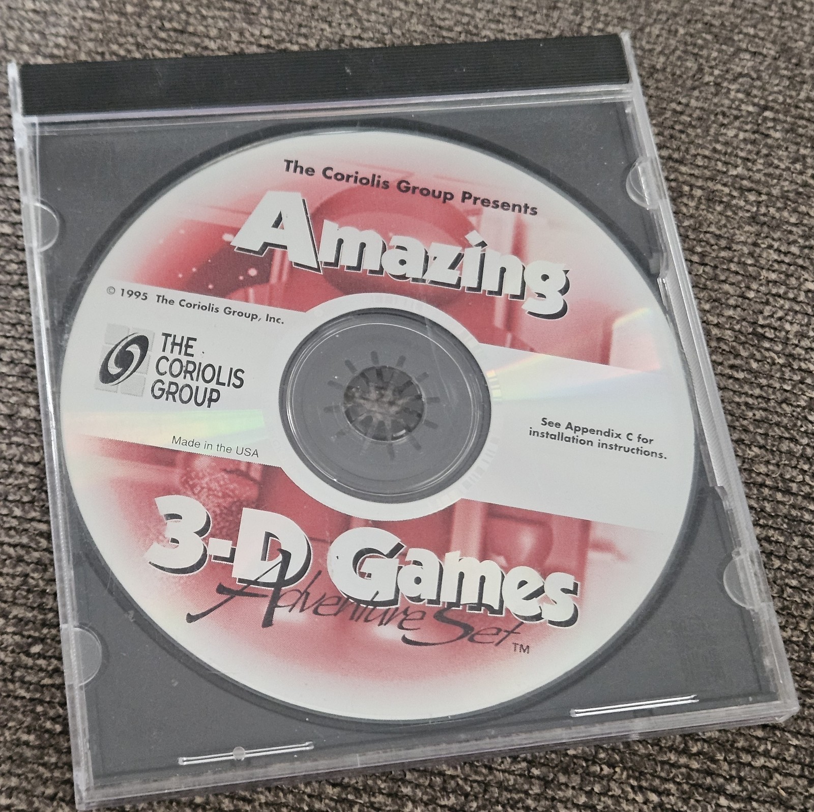 Amazing 3-D Games Adventure Set PC Computer Vintage Disc 1995 Coriolis GroupRARE