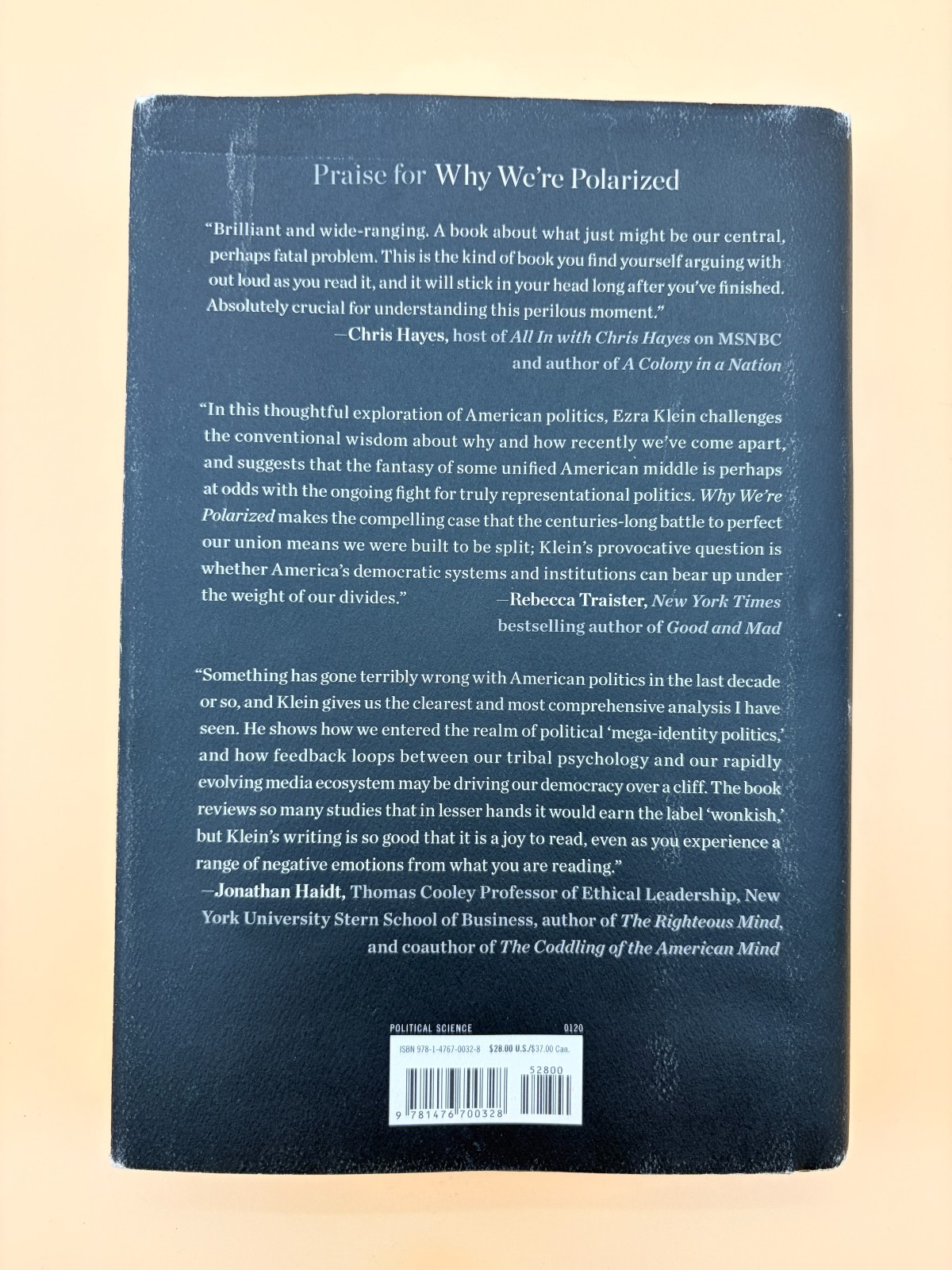 Ezra Klein Why We’re Polarized First Edition Hardcover 2020 Politics Democracy