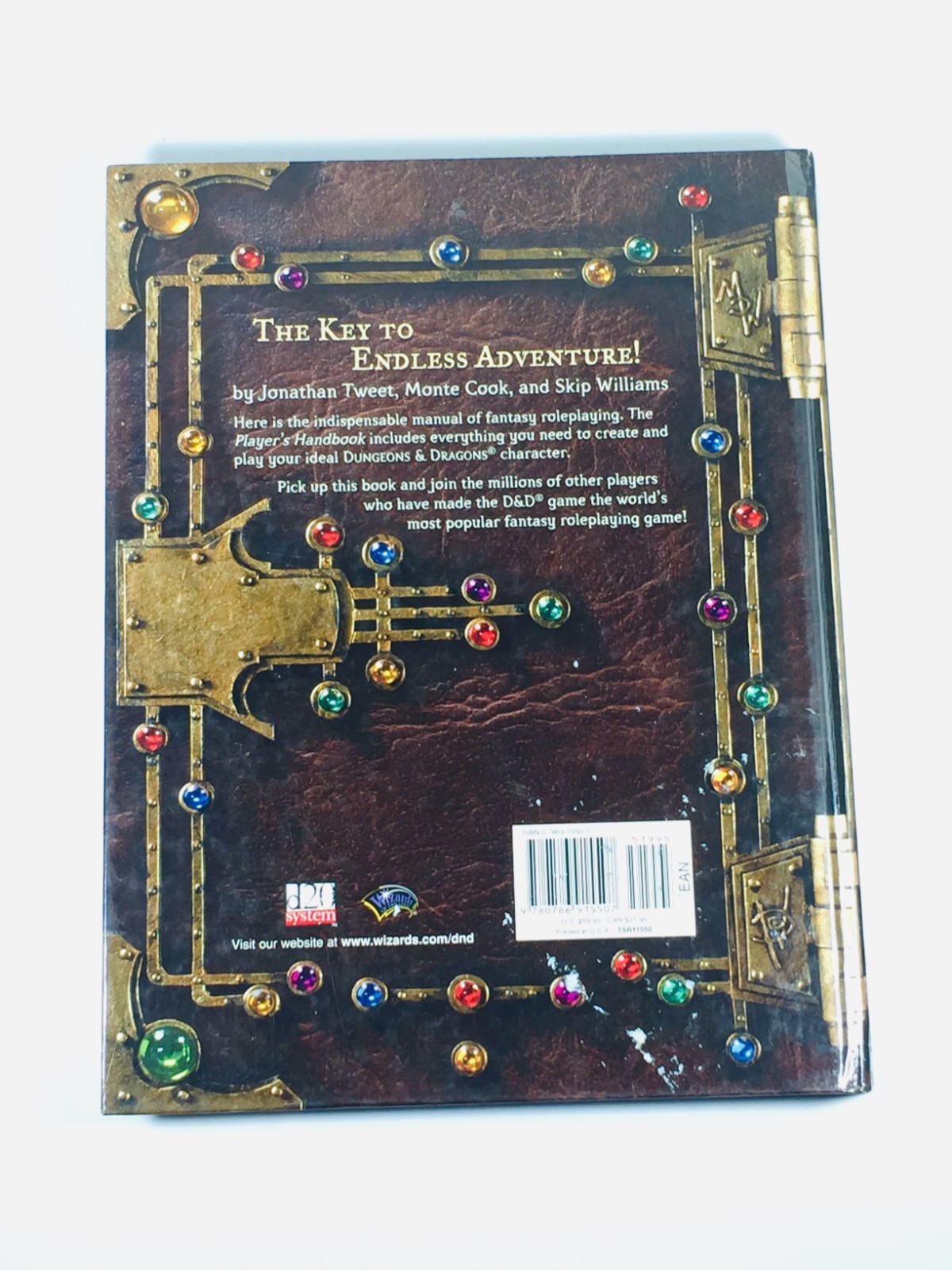 DUNGEONS & DRAGONS “PLAYER’S HANDBOOK” CORE RULEBOOK 1 (MISSING DISC) VTG D&D+++