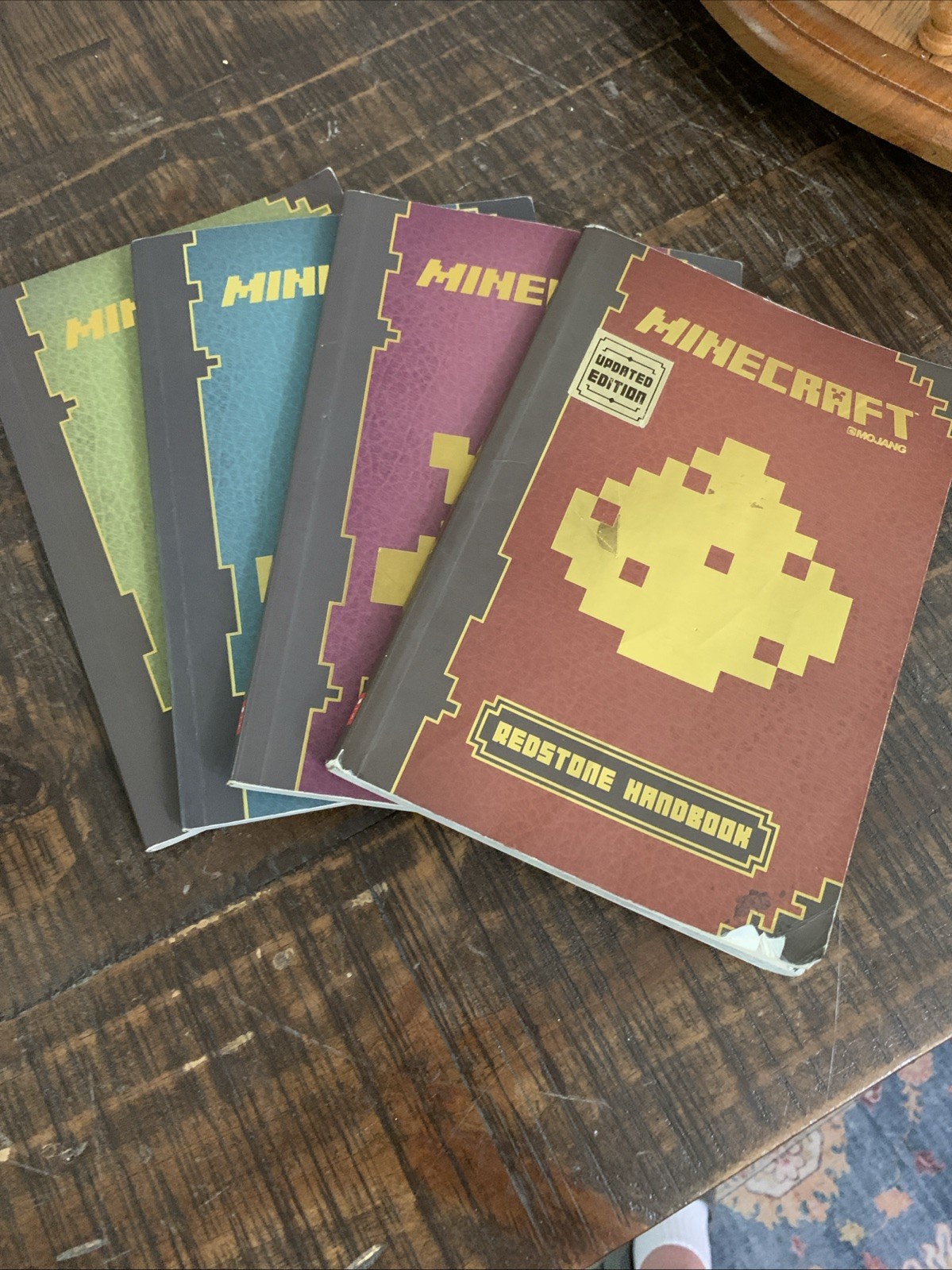 Minecraft Strategy Handbook 4 Book Set Mojang Gaming Guide