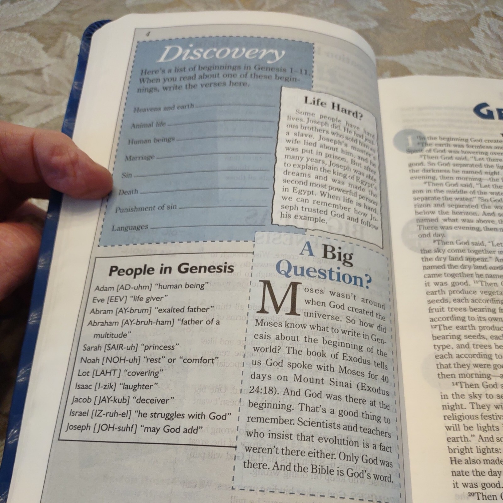 GODS WORD for Boys Blue Prism Duravella VERY GOOD 2008 “3D Cover”
