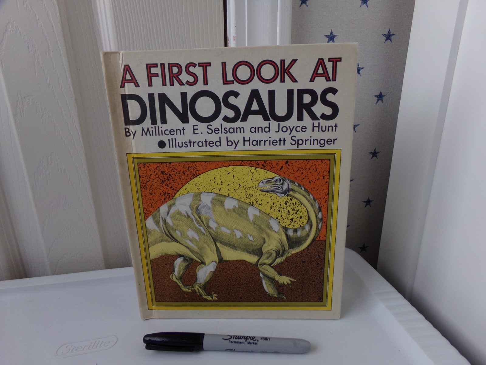 By Millicent E. Selsam A First Look at Dinosaurs Science Vtg Hardcover Book 1982