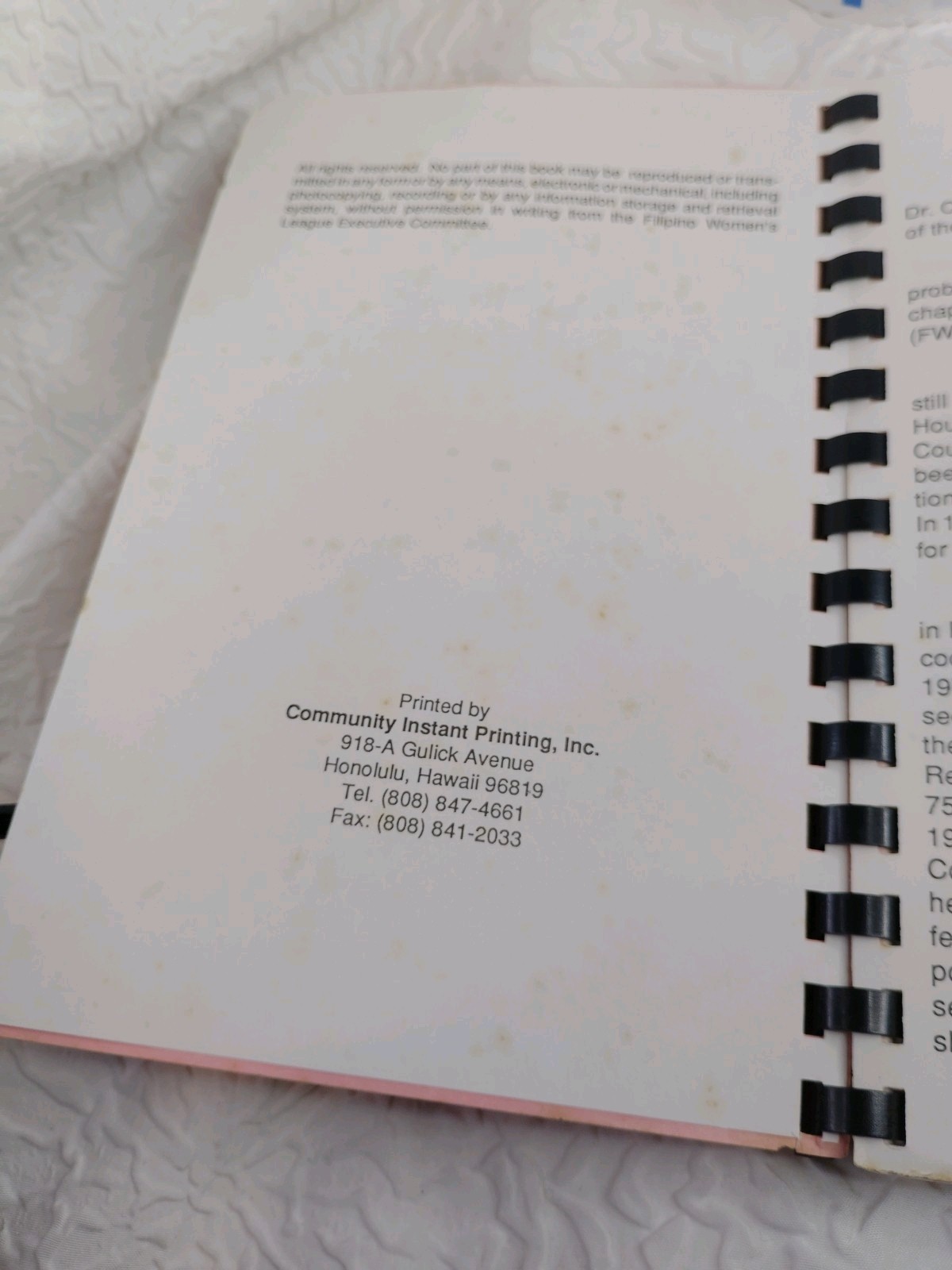 Hawaii Filipinas Favorite Recipes – Filipino Women’s League 1990 RARE!!