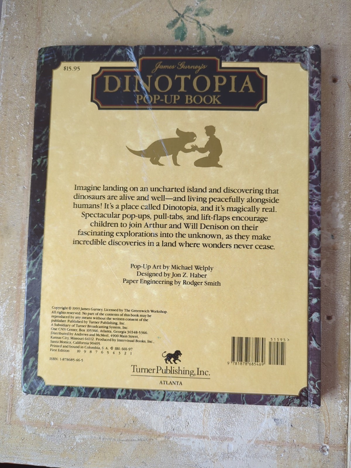 Dinotopia Lot James Gurney Pop-up & The World Beneath 1993/95 1st Edition, As Is
