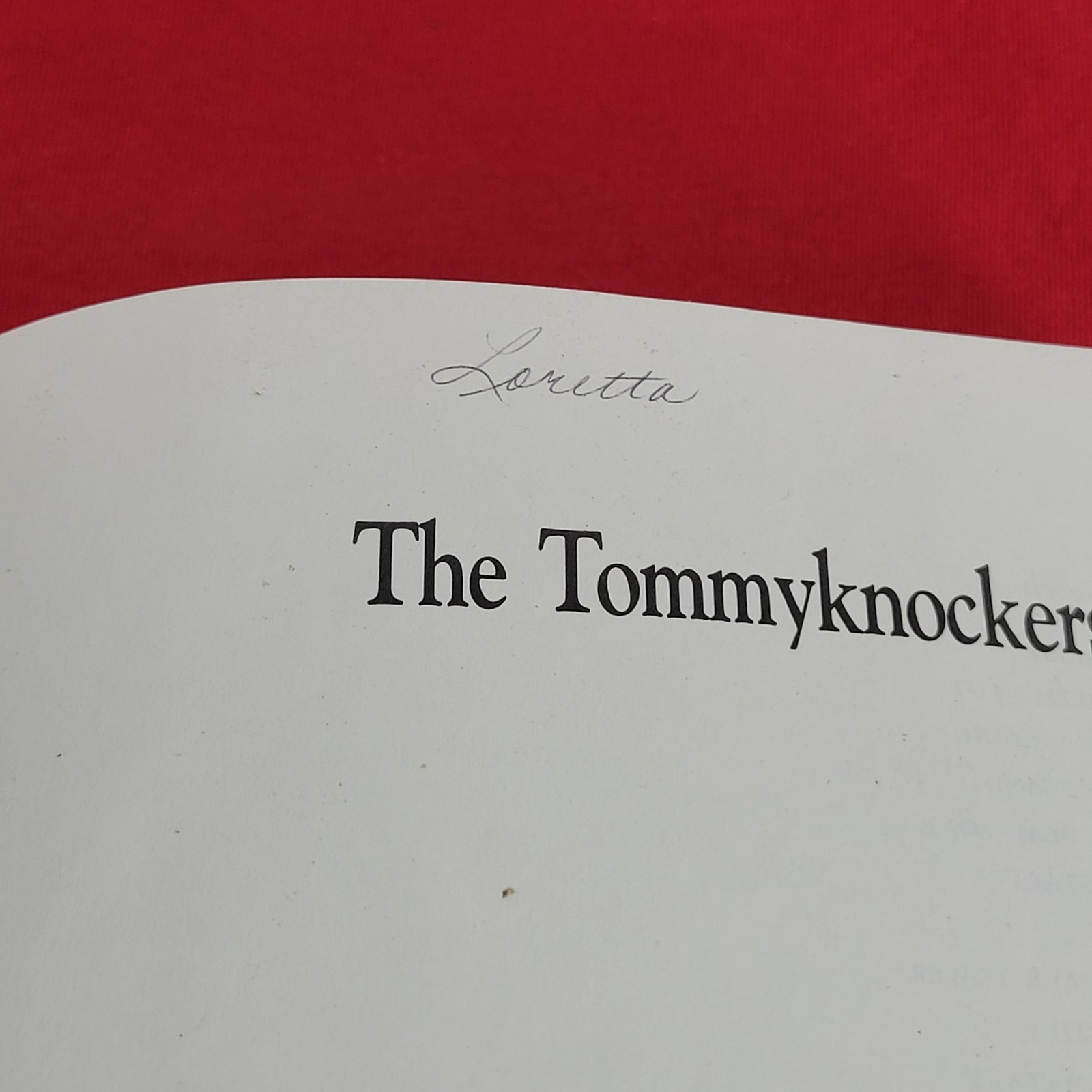 The Tommyknockers By Stephen King HC Book 1987 Putnam Vintage Horror Sci-Fi USED