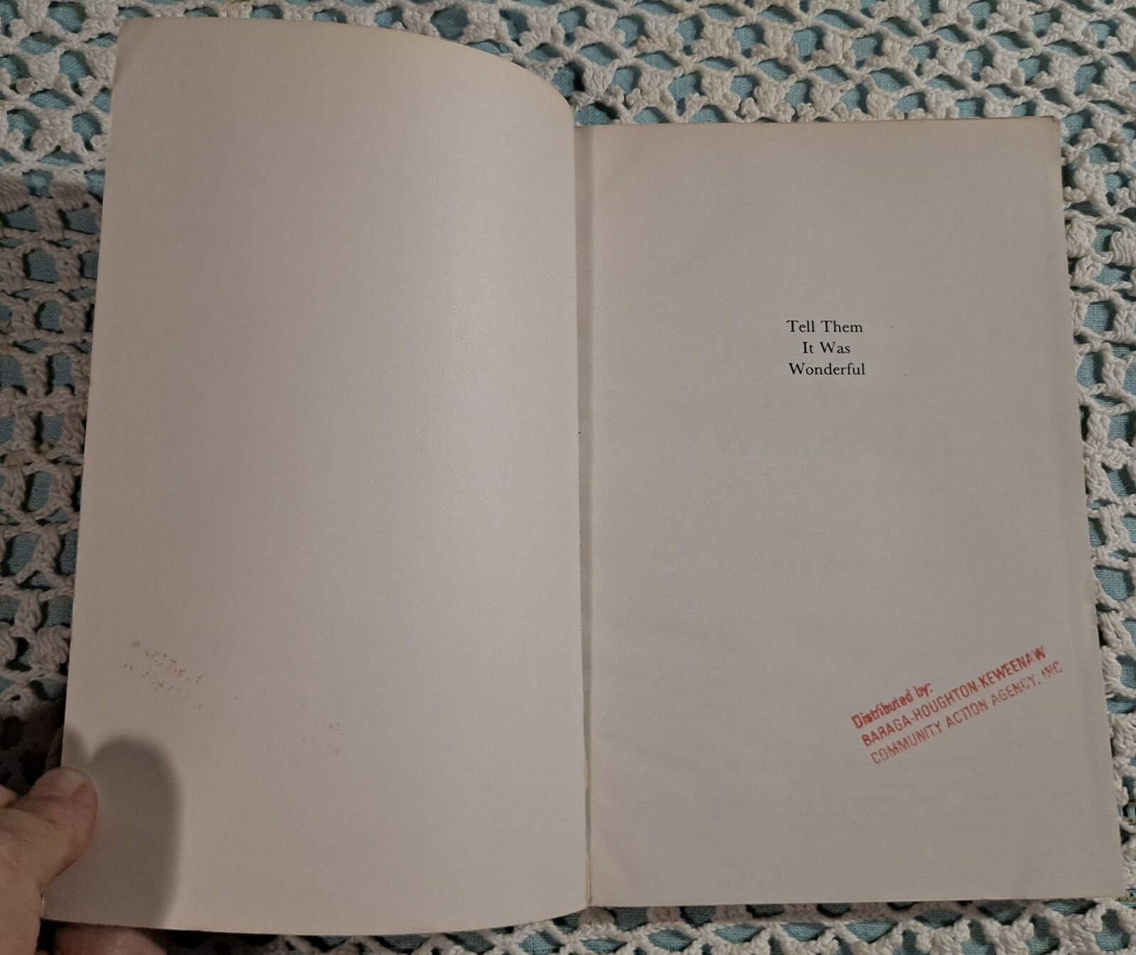 Tell Them It Was Wonderful: Selected Writings by Ludwig Bemelmans, 1987 (1st ED)