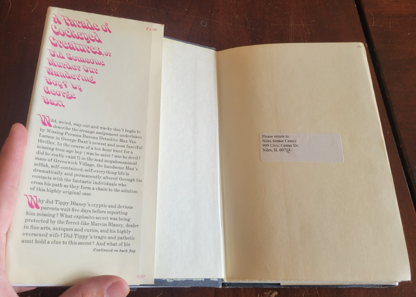 A Parade of Cockeyed Creatures… – George Baxt – 1st Edition 1967 HC DJ Fiction