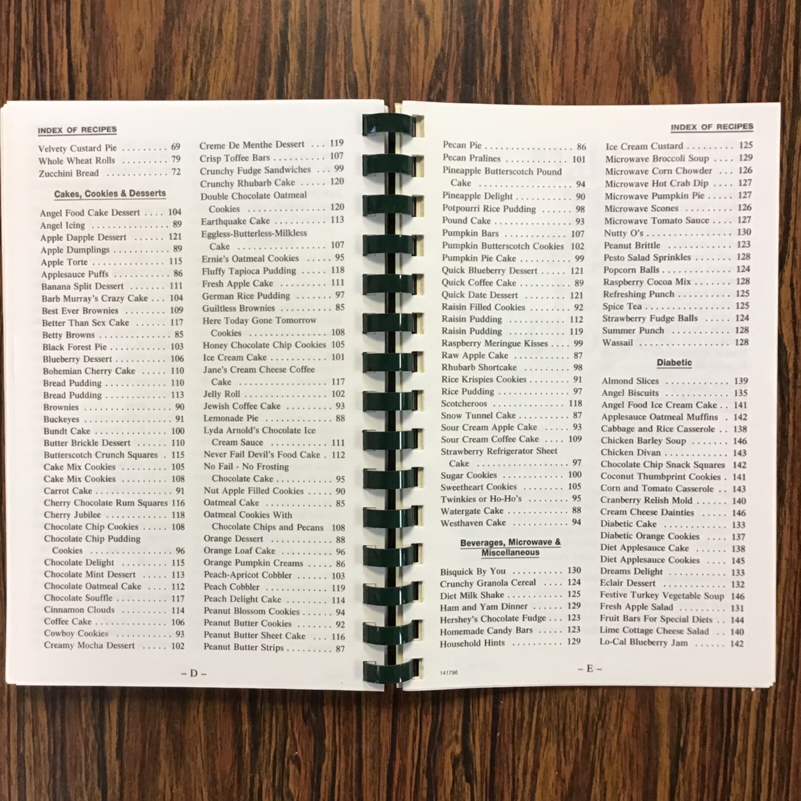 Mt Morris Illinois Senior Community Center 1996 Vtg Cookbook. SEE index photos