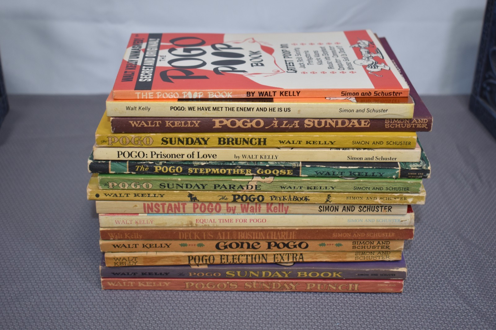 15 book POGO lot/set by Walt Kelly (1st Edition/Varied Print, paperback)
