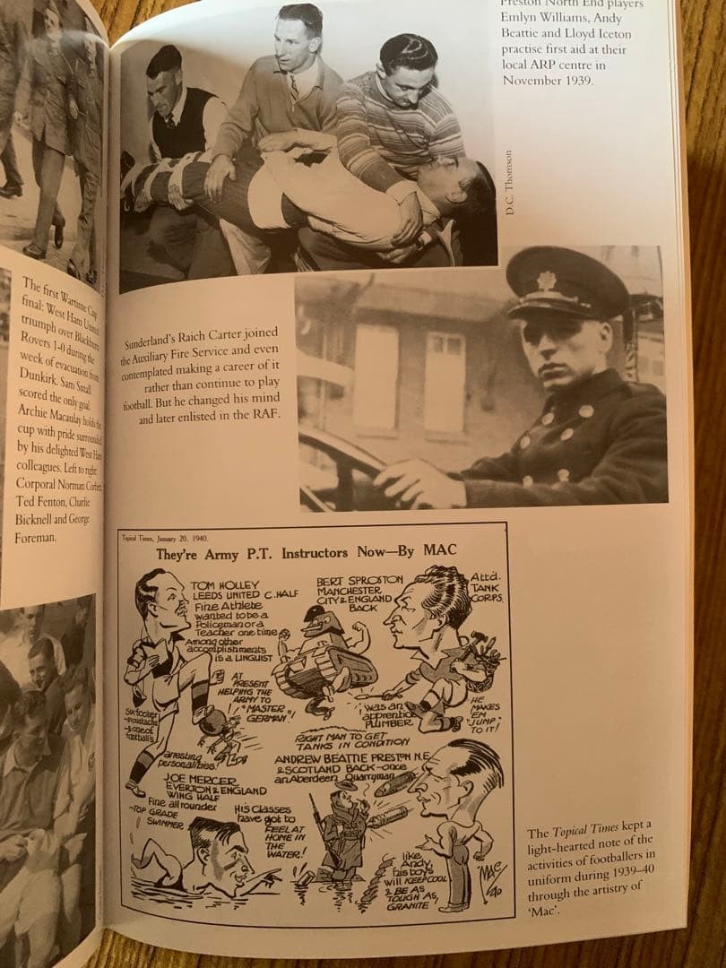 Unobtainable Soccer at War 1939-45 British Football WWII History 466 Pages