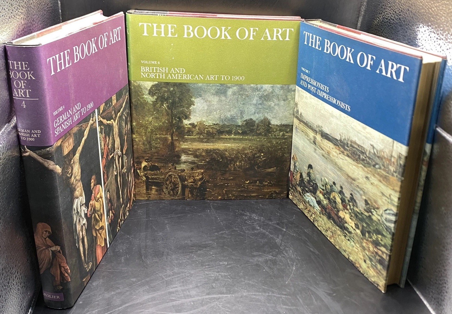 The Book of Art Grolier 1965 Volumes 1-4 6-10 Hardcover Books *INCOMPLETE SET*
