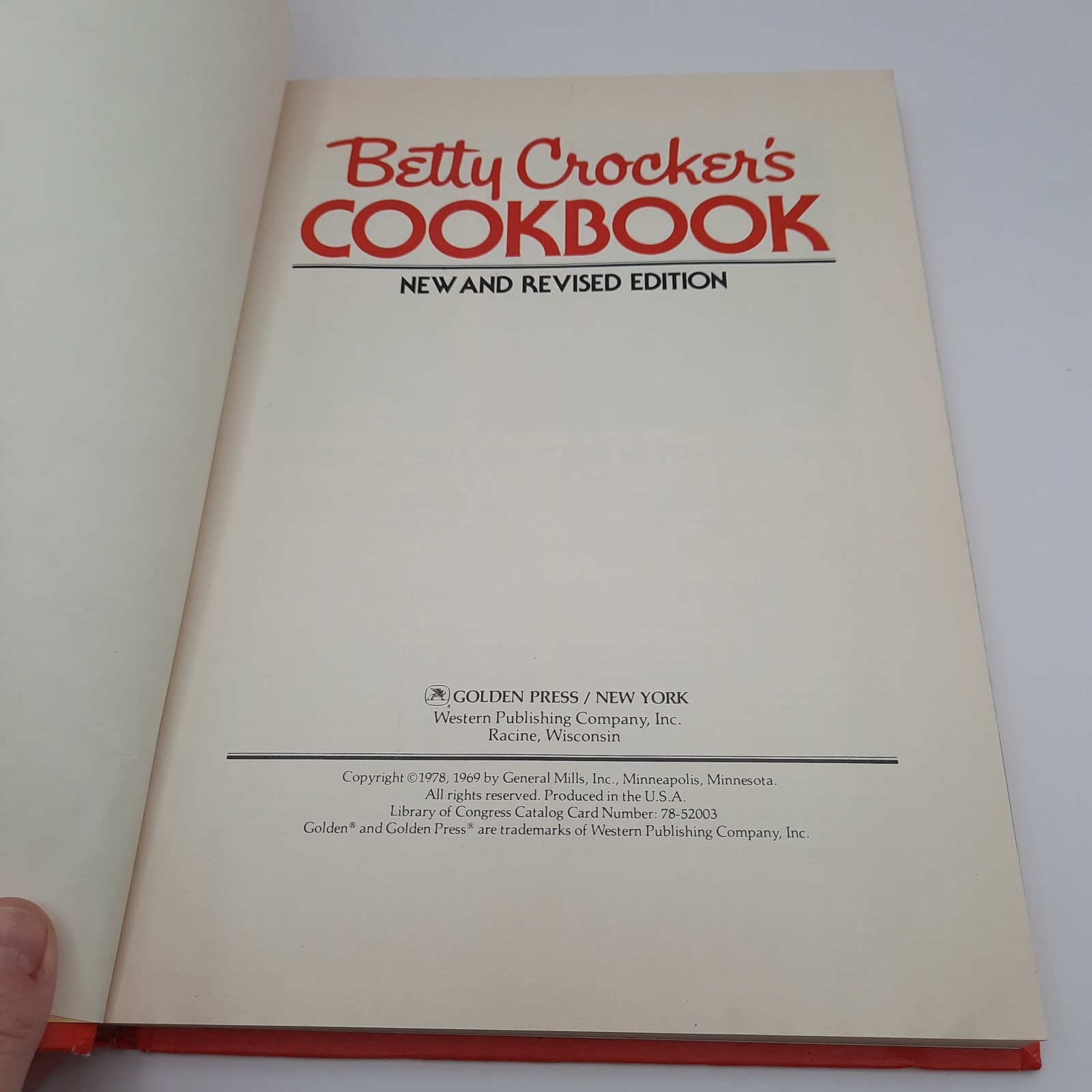 Betty Crocker’s Cookbook 1983 Hardcover 10th Printing
