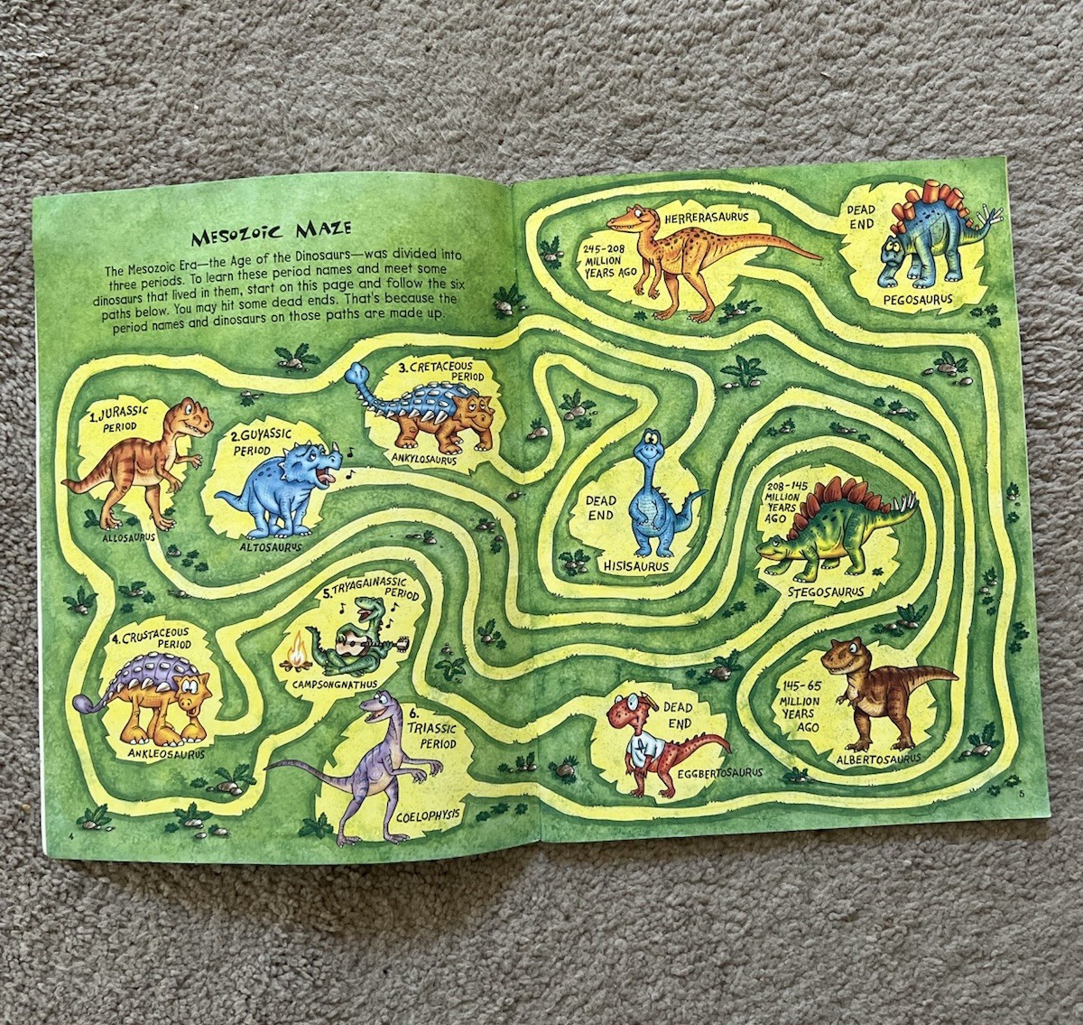 Golden Books TOTALLY AMAZING DINOSAURS FULL-COLOR ACTIVITIES PUZZLES GAMES 48 Pg