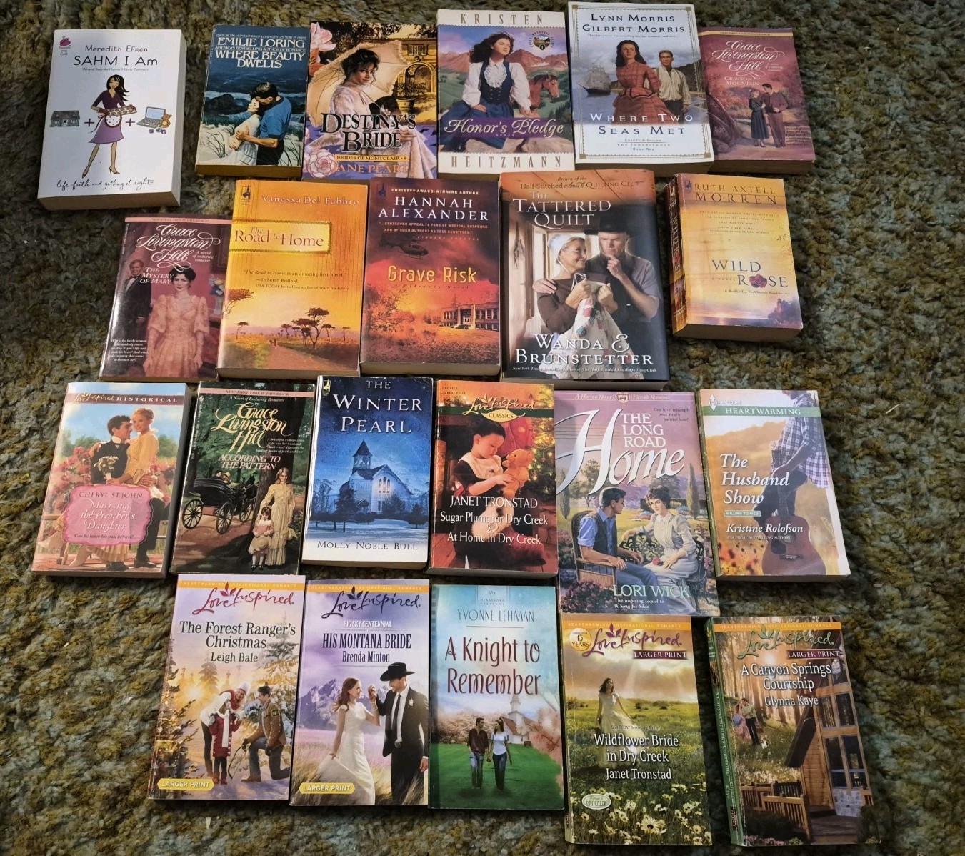LOVE INSPIRED ROMANCE PAPERBACK BOOKS MISC ROMANCE TITLES LOT OF 22