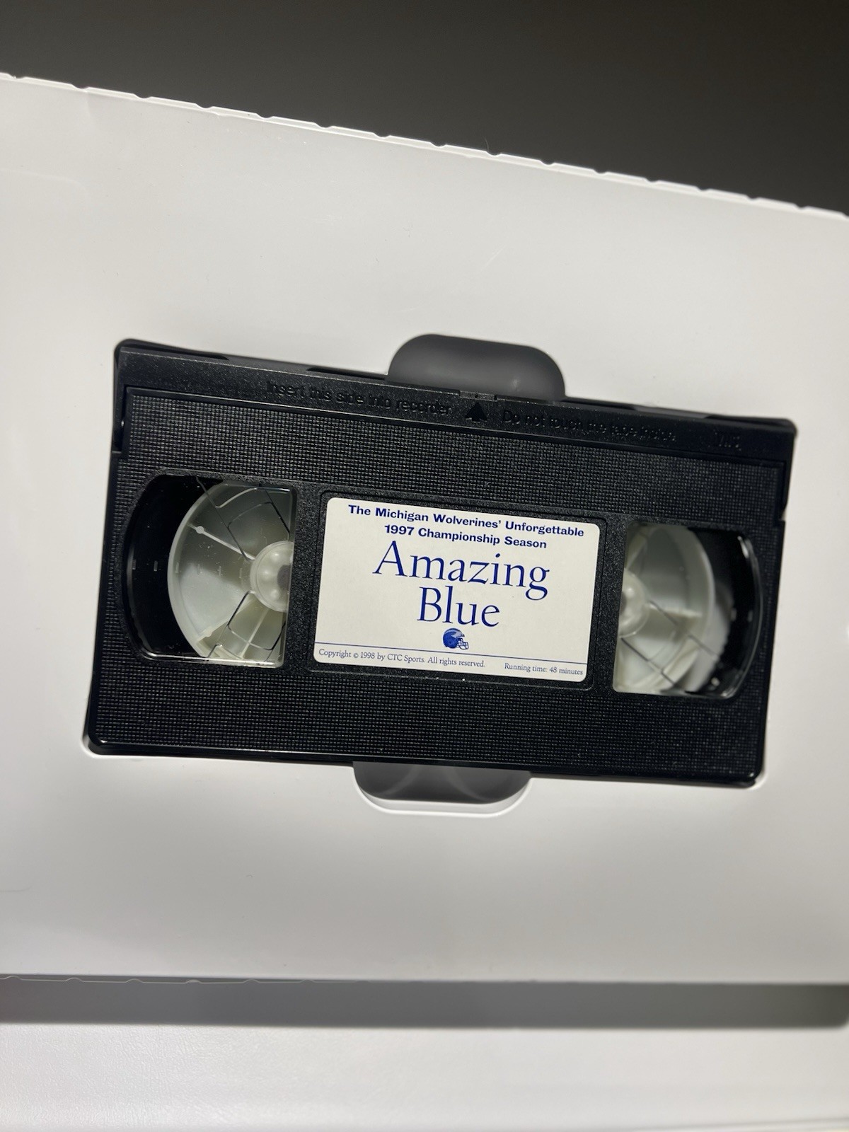 Amazing Blue: Michigan’s 1997 Championship Season VHS Tape & Book Set