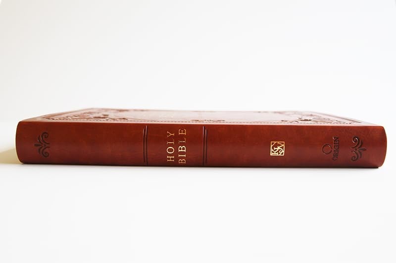 Lightweight KJV Holy Bible – Brown Imitation Leather, Thumb Index, 1408 Pages