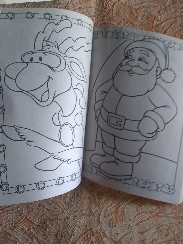 Kids Giant 160 Pages Holiday Coloring Activity Book Games