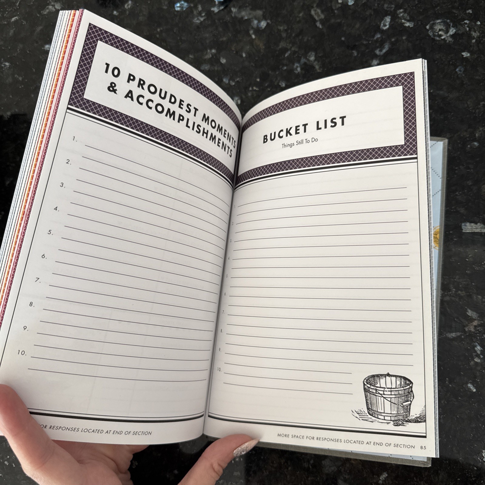 MY LIFE STORY So Far : A Journal of Personal History Book Gray New