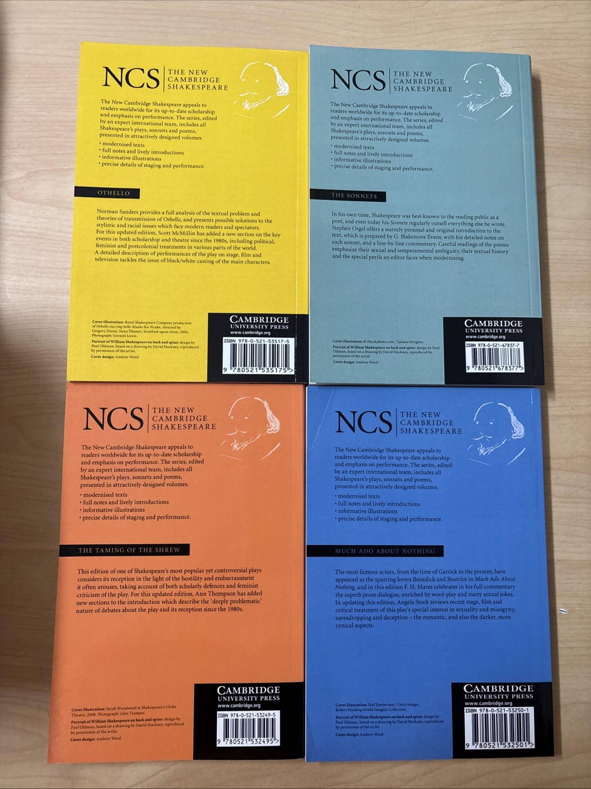 Lot 17 New Cambridge Shakespeare NCS Book Set Venice Othello Sonnets Midsummer
