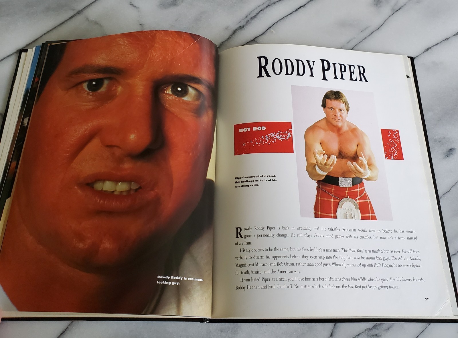 WRESTLING : THE GREATEST STARS 1987 HC Book Hulk Hogan Dusty Rhodes Rick Flair