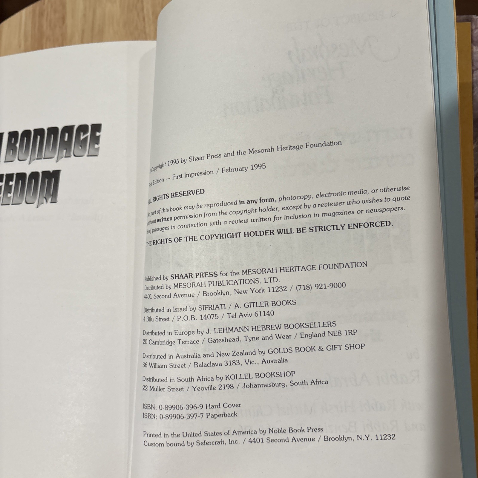 From Bondage To Freedom By Rabbi Abraham J. Twerski HB