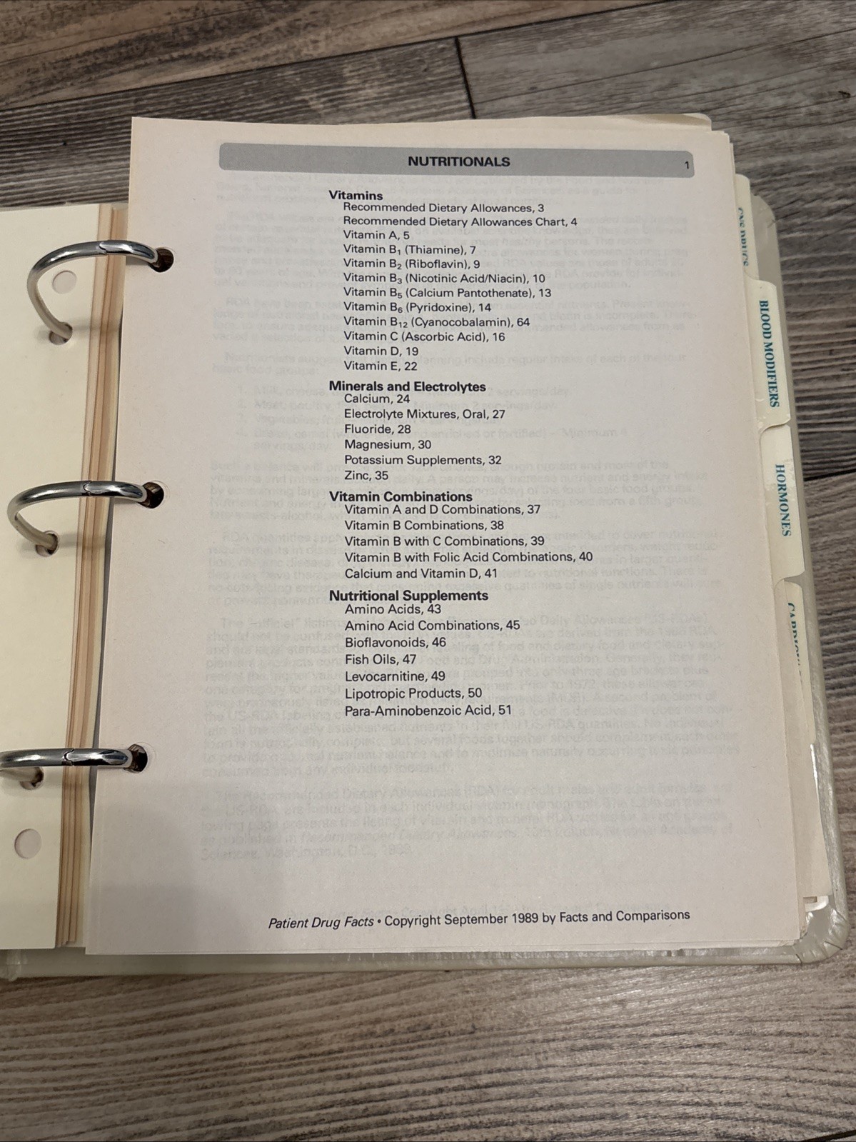 Professionals Guide To Patient Drug Facts And Comparisons 1995 Wolters Kluwer Co